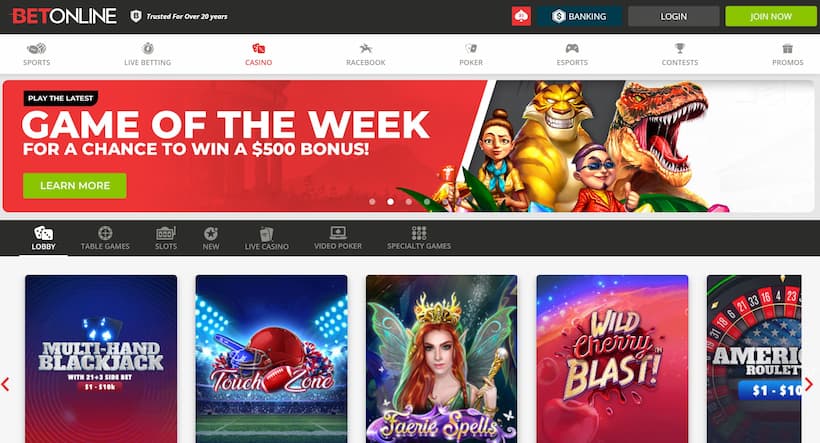 BETONLINE casino สล็อตเว็บตรง Free Spin ประเภทต่างๆ