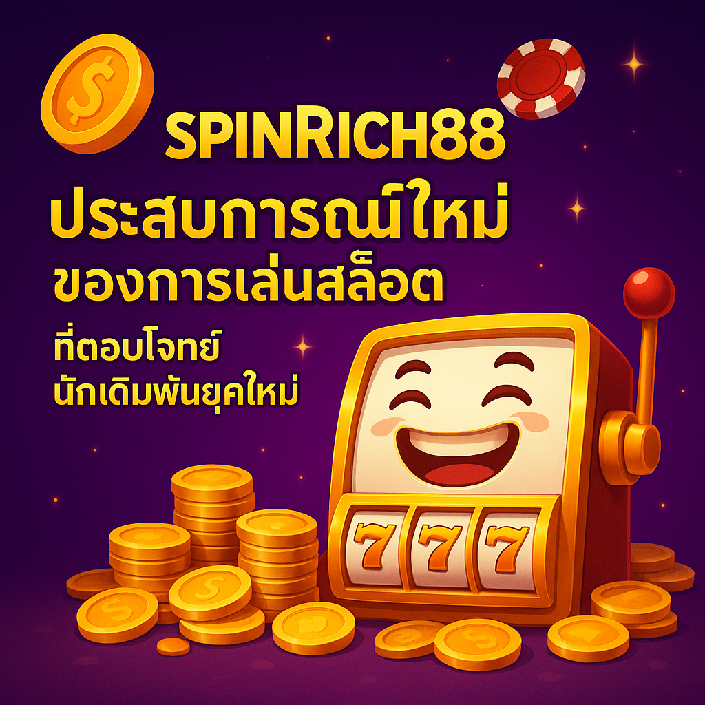 SpinRich88 ประสบการณ์ใหม่ของการเล่นสล็อต ที่ตอบโจทย์นักเดิมพันยุคใหม่