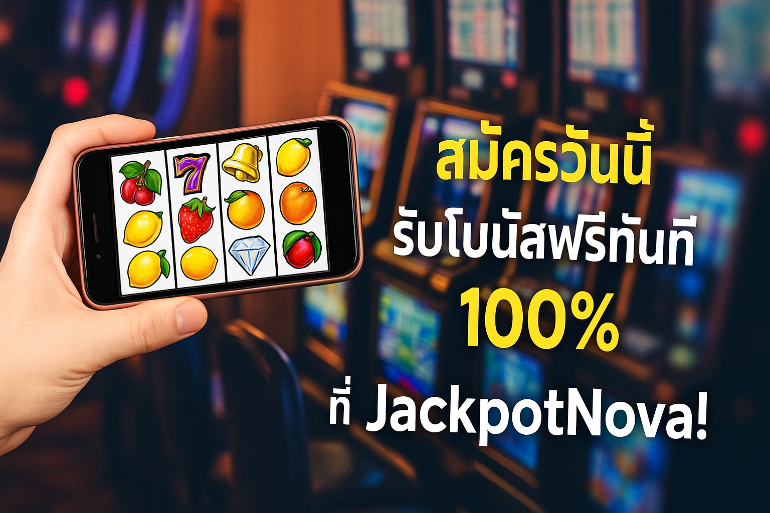 JackpotNova: ปลุกพลังโชคของคุณกับประสบการณ์ใหม่ในโลกของ สล็อต