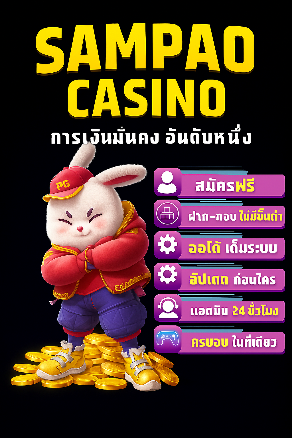 SamPao Casino แหล่งรวมความบันเทิงสล็อตออนไลน์ครบวงจร