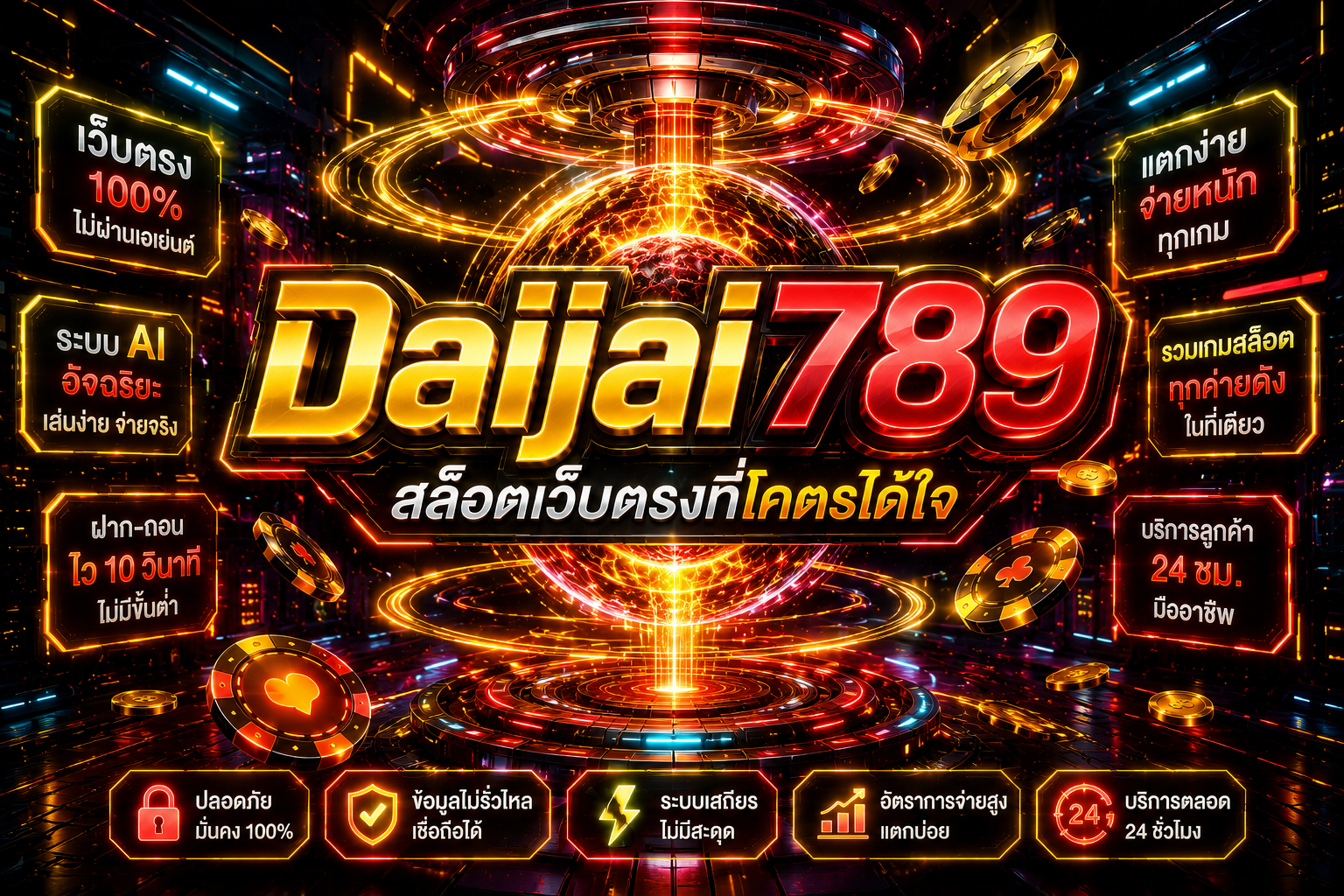 เว็บสล็อต2026 ตัวตึงต้อง Daijai789 เว็บสล็อตใหม่ล่าสุด รวมเกมสล็อตแตกง่าย สล็อตเว็บตรงไม่ผ่านเอเย่นต์ ได้เงินจริง โปร่งใส100%
