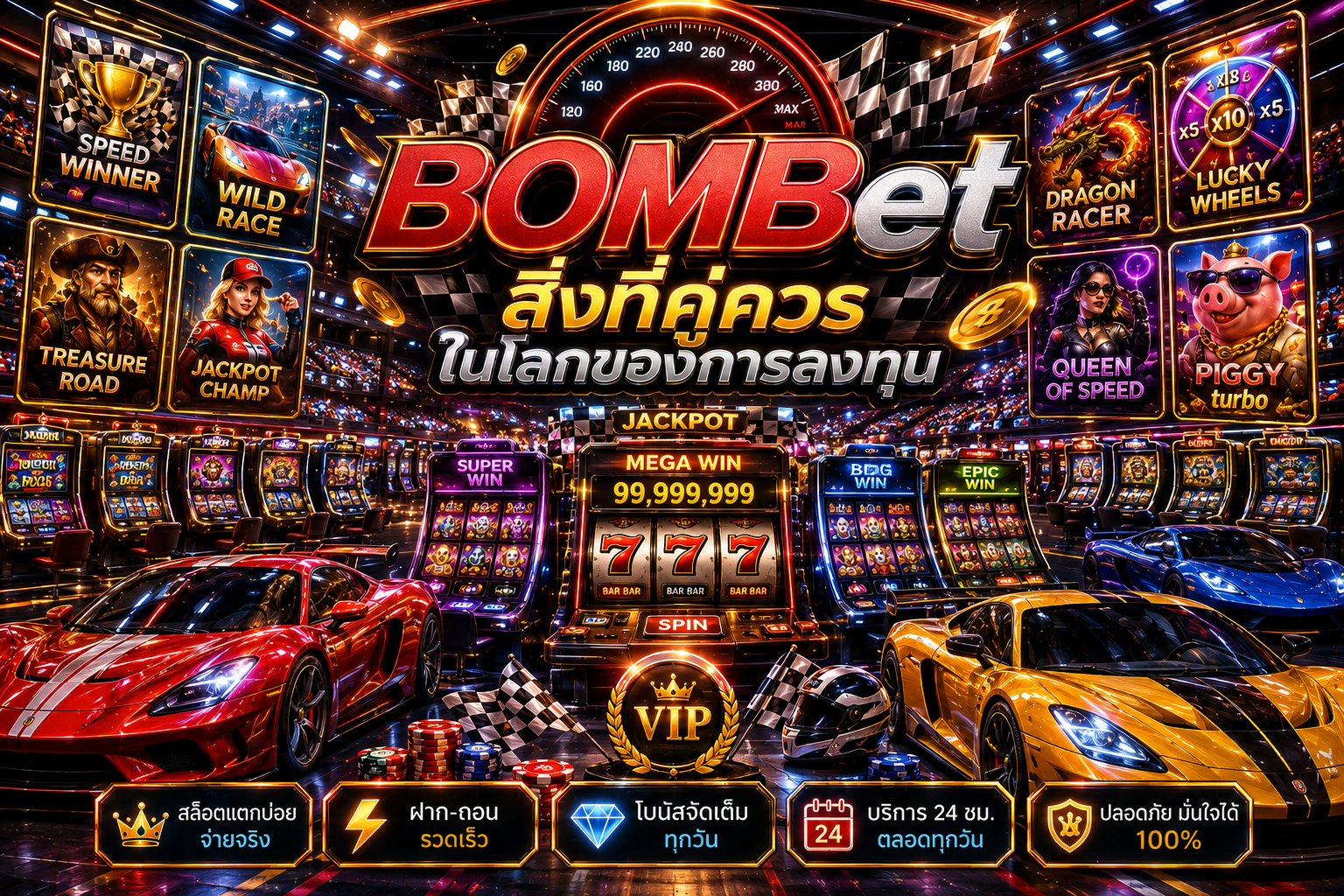โอกาสรวยของคุณอยู่ที่นี่ ร่วมเป็นครอบครัว BOMBet คาสิโนออนไลน์ เว็บสล็อต แท้ ไม่ผ่านคนกลาง ถูกกฎหมาย ชัวร์ จ่ายหนัก รางวัลใหญ่เยอะมาก